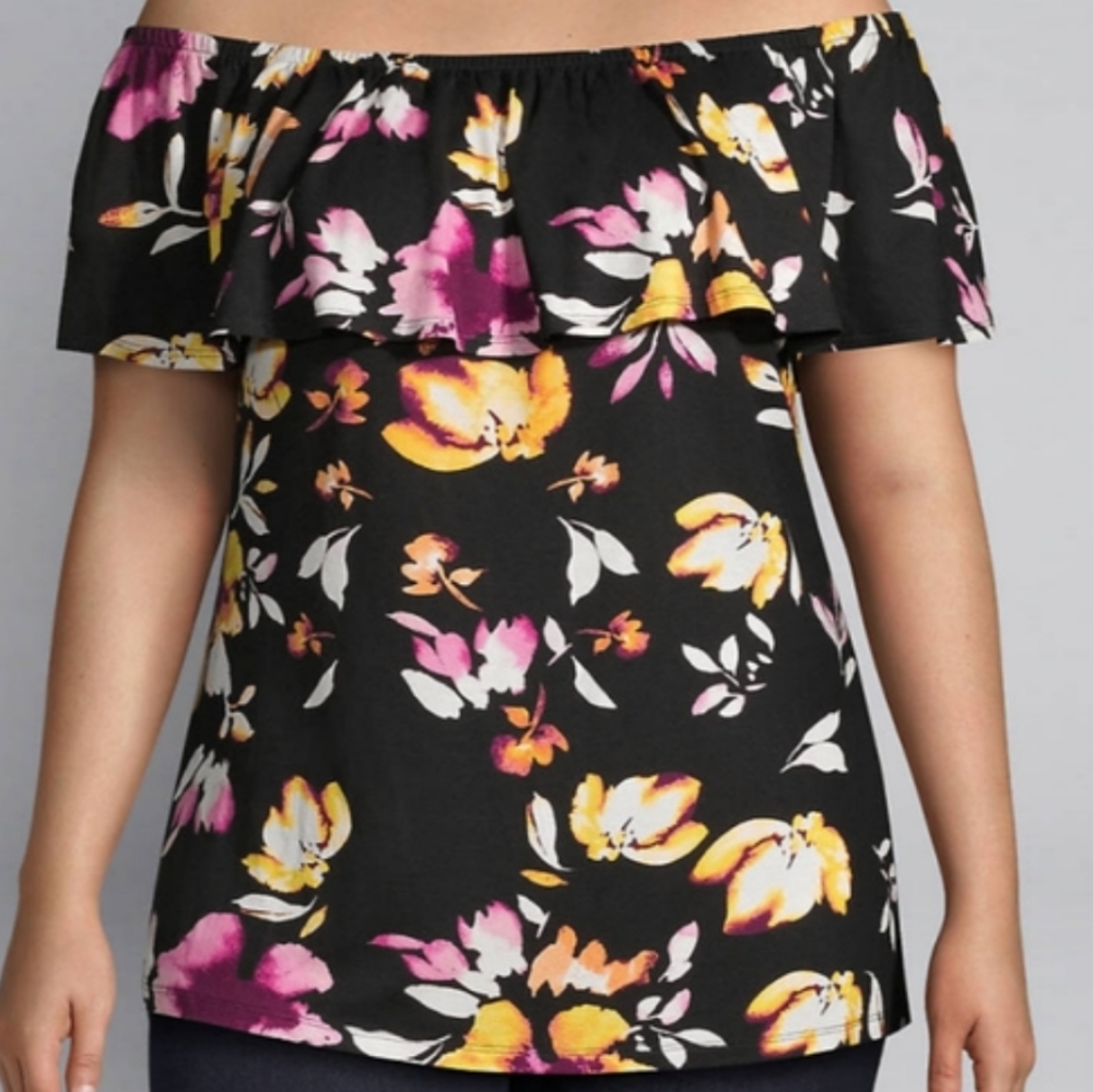 Lane Bryant blouse for women size 18/20 in excellent condition of the should .